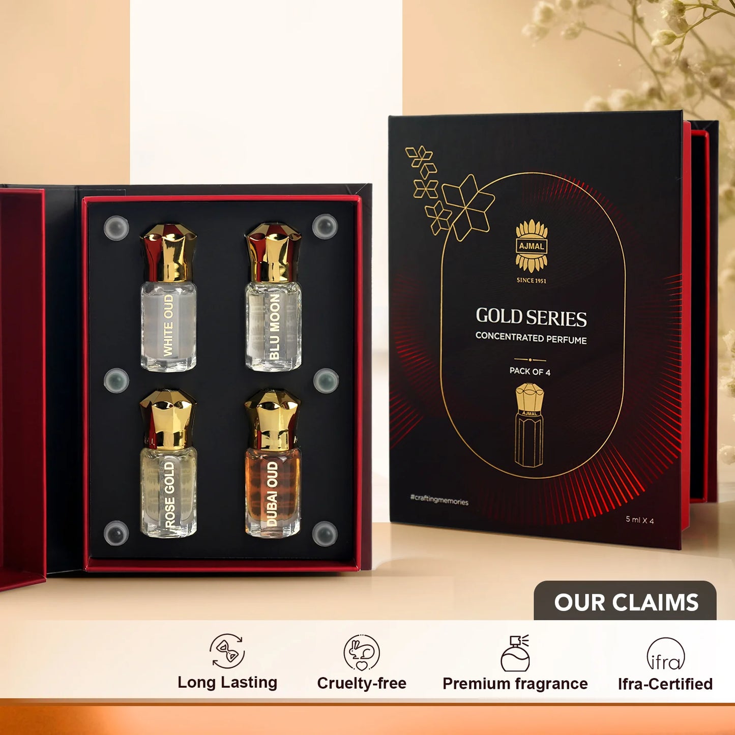 GOLD NON-ALCOHOLIC ATTAR GIFTPACK 20ML FOR UNISEX
