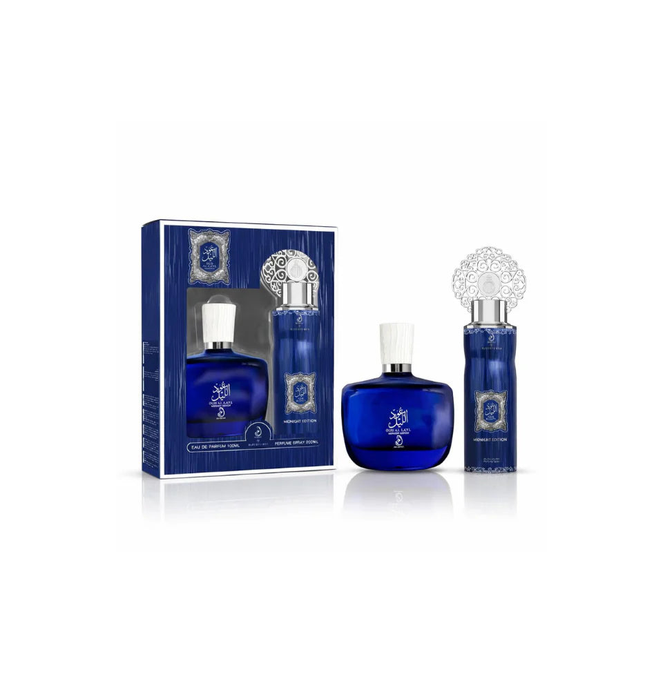 Gift Set Of Arabiyat Oud Al Layl Midnight Edition (100ML EDP + 200ML Deo )for Men & Women