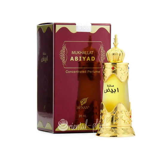 MUKHALLAT ABIYAD CONCENTRATED PERFUME OIL (ATTAR) 20ML FOR MEN & WOMEN - BOTTLED BLISS