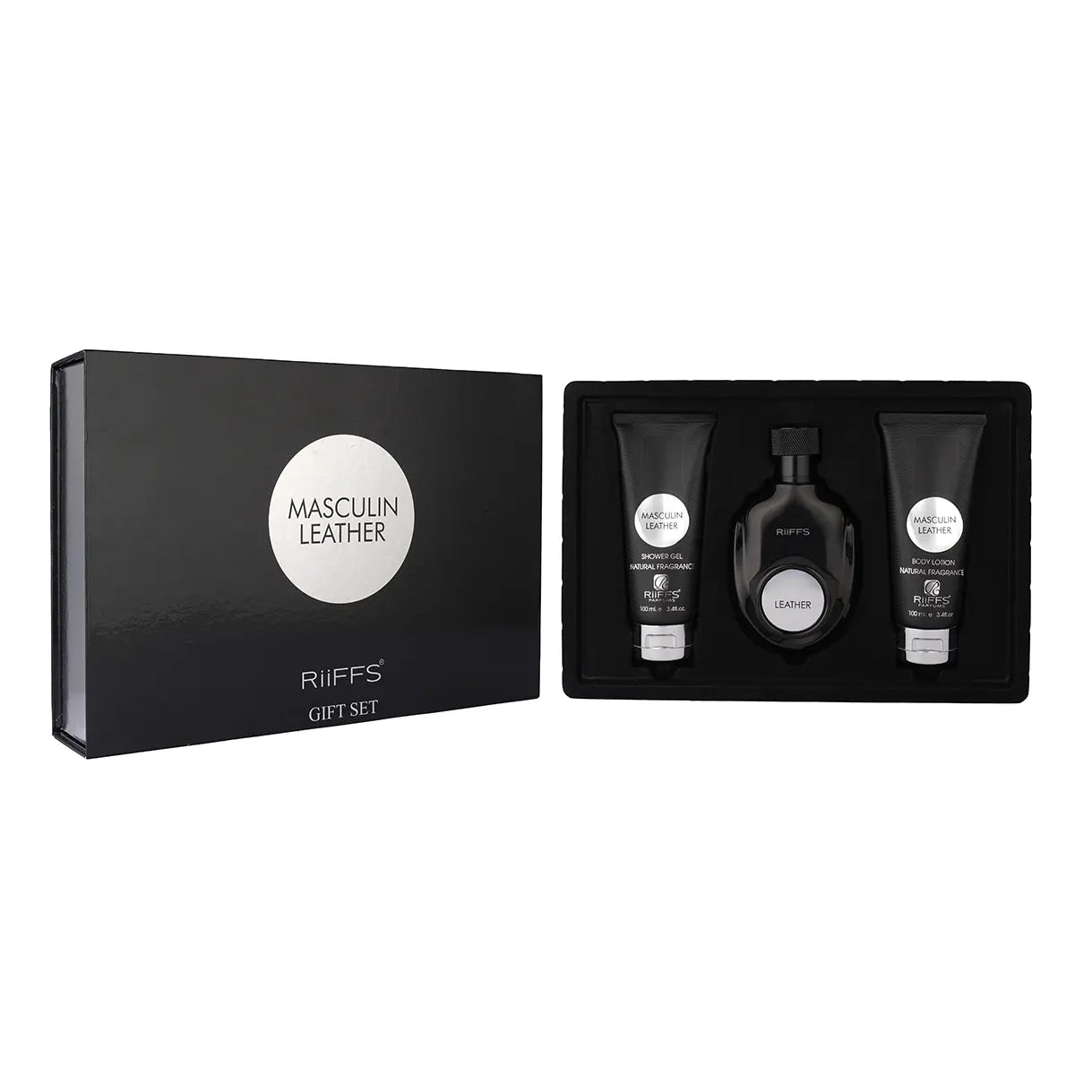 RIIFFS MASCULIN LEATHER GIFT SET - BOTTLED BLISS