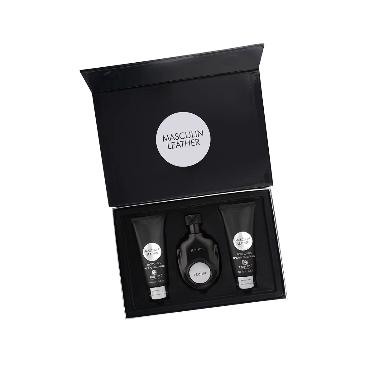 RIIFFS MASCULIN LEATHER GIFT SET - BOTTLED BLISS