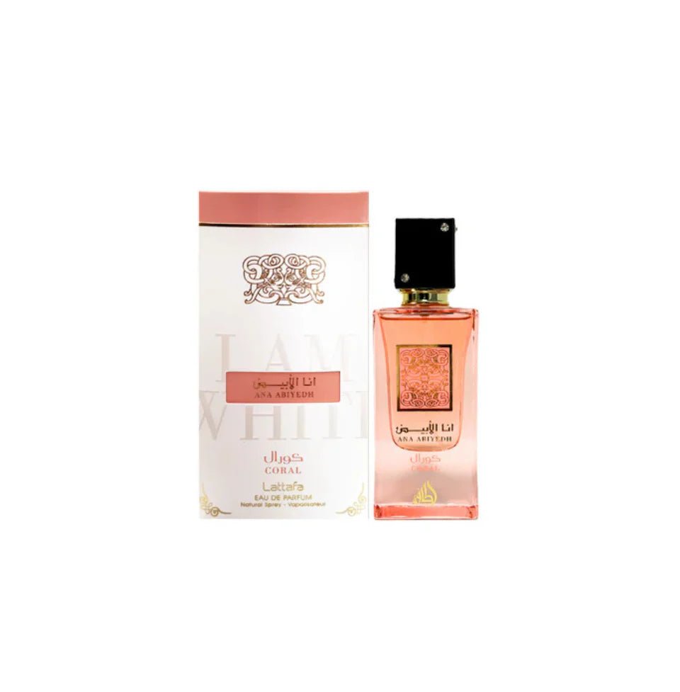 LATTAFA ANA ABIYEDH CORAL EAU DE PARFUM 60 ML FOR MEN & WOMEN - BOTTLED BLISS FRAGRANCES PVT LTD