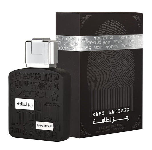Lattafa Ramz Silver EDP - elegant silver Arabic perfume bottle India