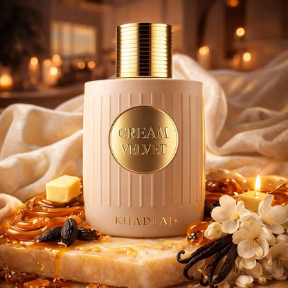 ⁠Khadlaj cream velvet