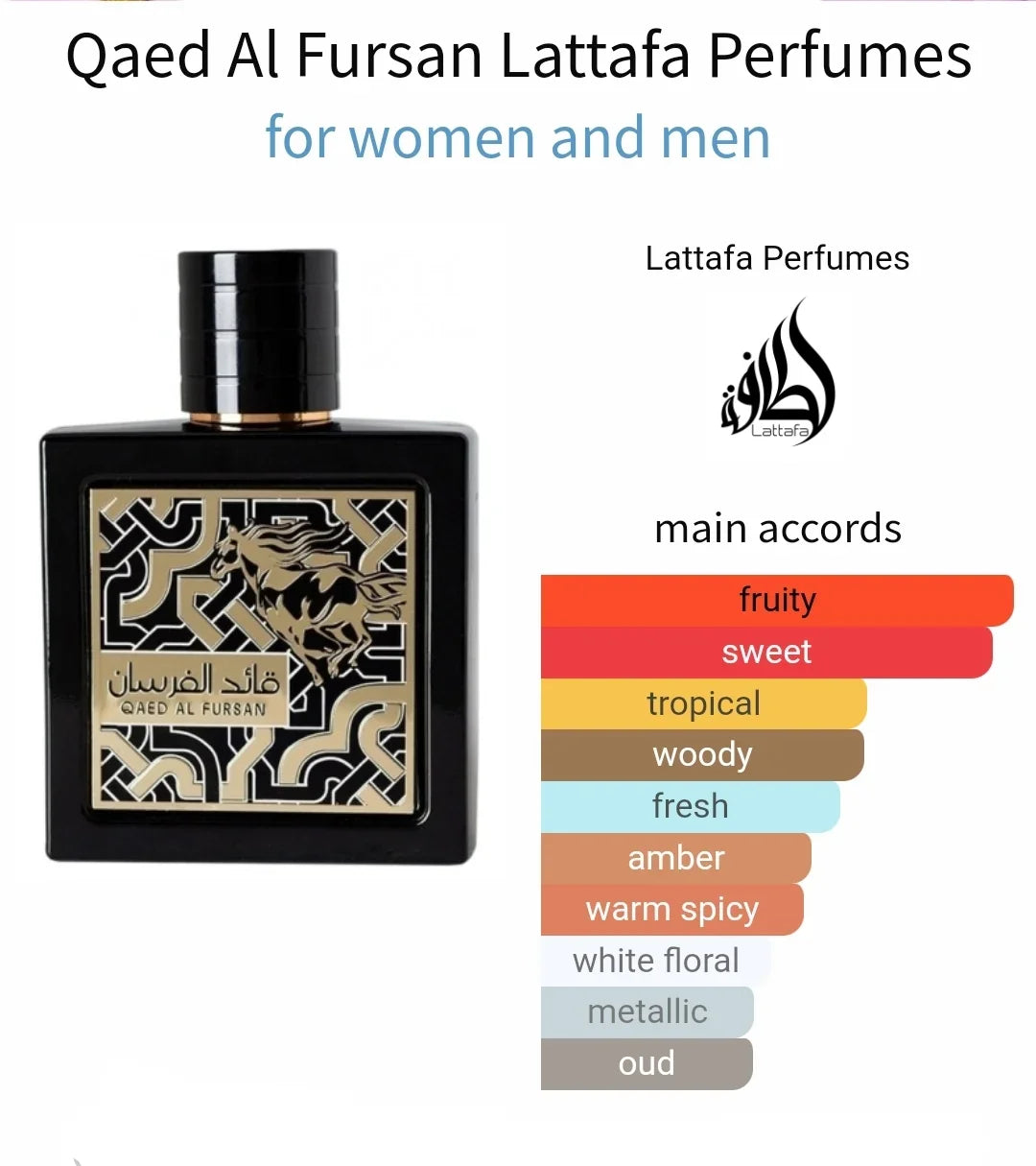 Lattafa Qaeed al Fursan Eau de Parfum - BOTTLED BLISS
